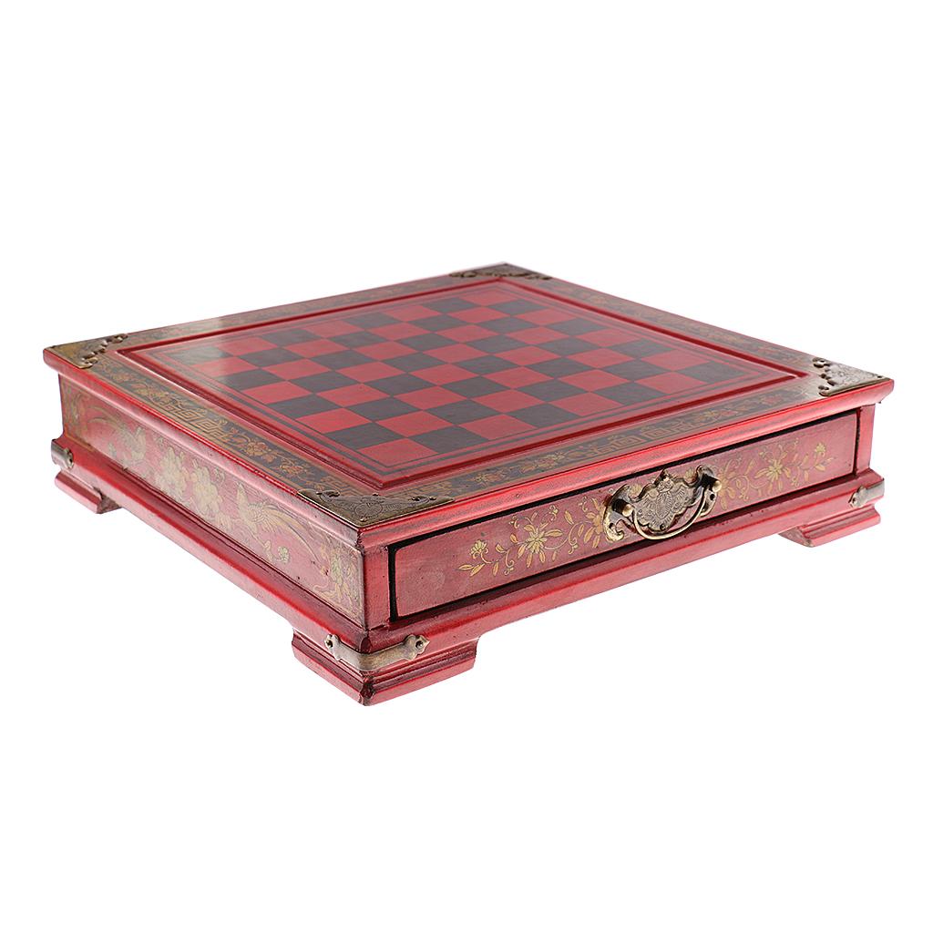 Vintage Collectible Board Games - ชุดหมากรุกจีนโบราณ นักรบดินเผา เรซิ่น บอร์ดเกม ของสะสม ของขวัญสำหรับครอบครัว