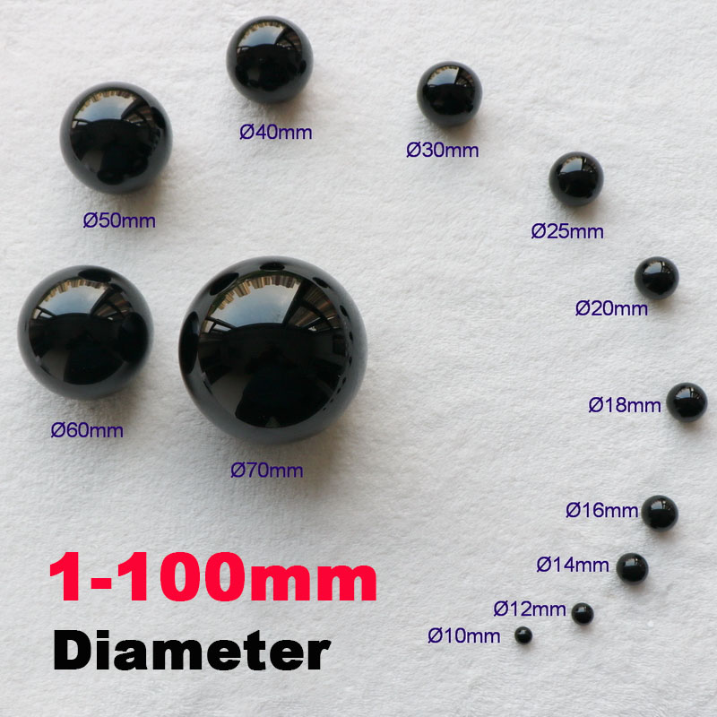 Vintage Collectible Marbles - ลูกปัดแก้วสีดำขนาด 1-100 มม. สำหรับงานฝีมือ ของตกแต่ง DIY