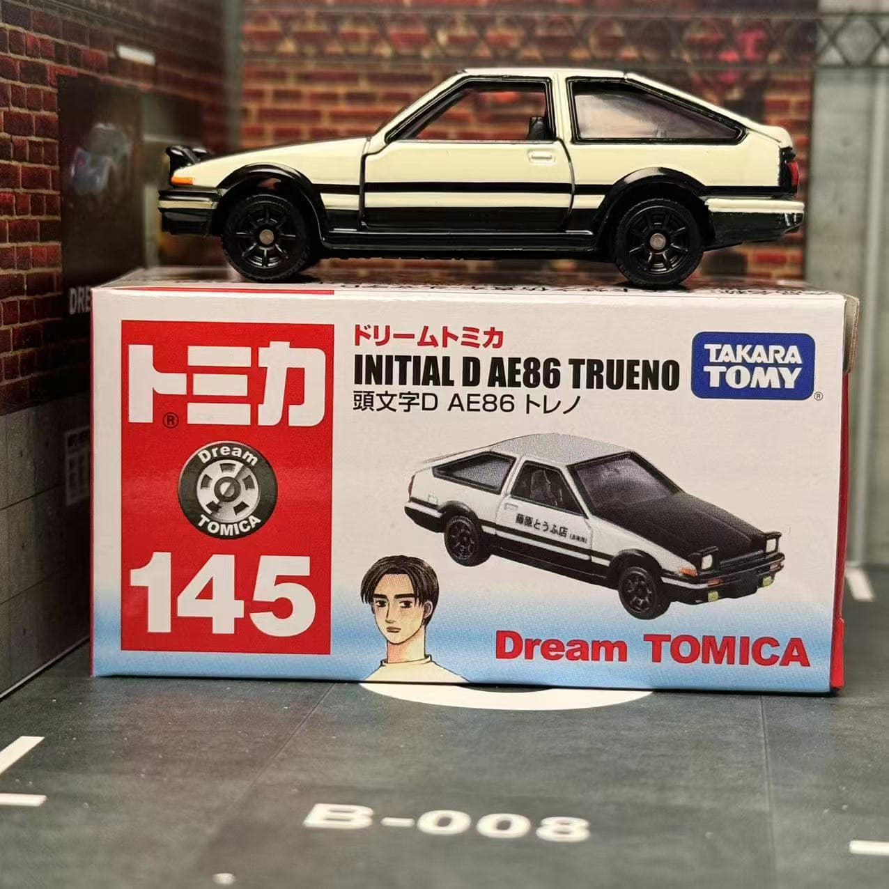 Vintage Collectible Model Cars - ดรีมโทมิก้า ฉบับที่ 145 Initial D AE86