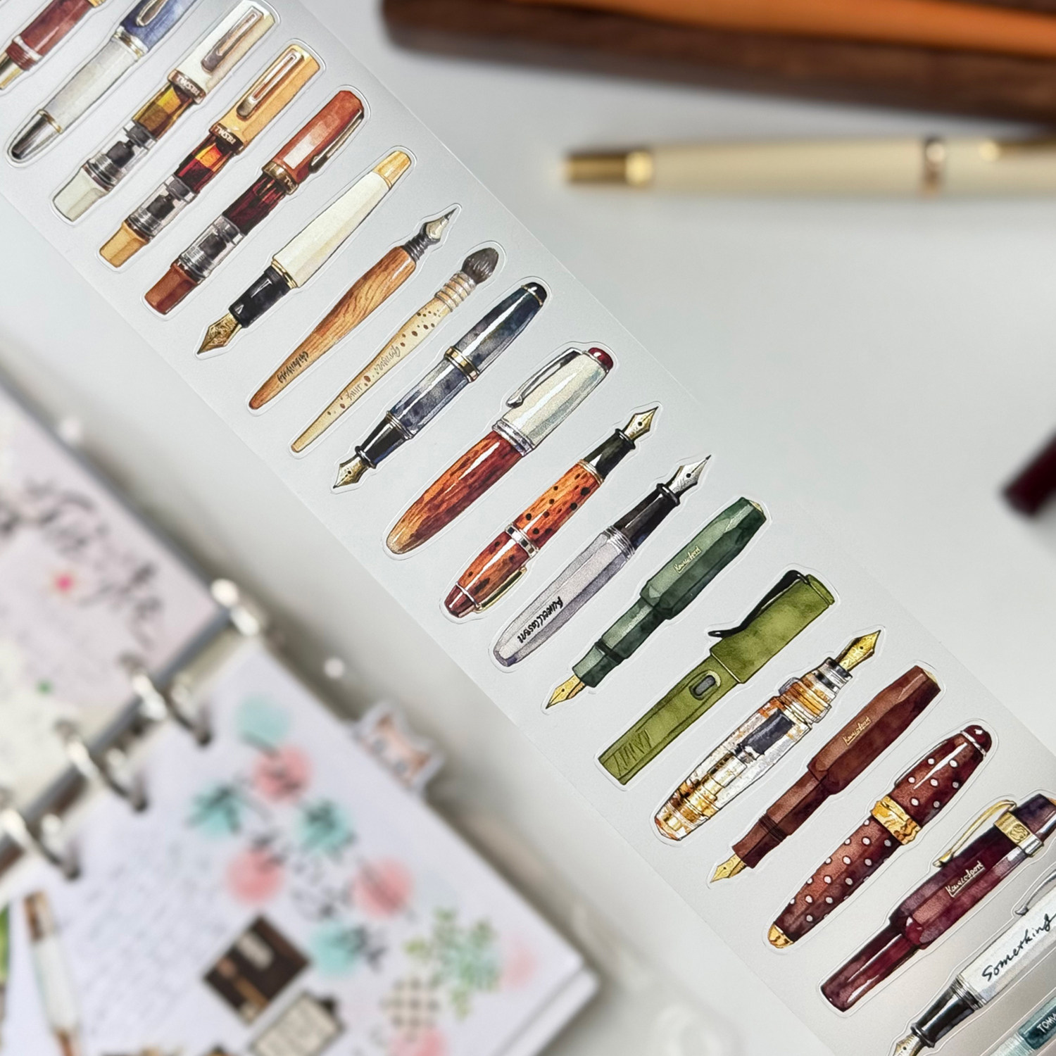 Vintage Things Collection - เด็งเด็ง สตูดิโอ วินเทจ ดรีมมี่ เพ็น คอลเลคชั่นเทปกระดาษวาชิสำหรับทำการ์ด