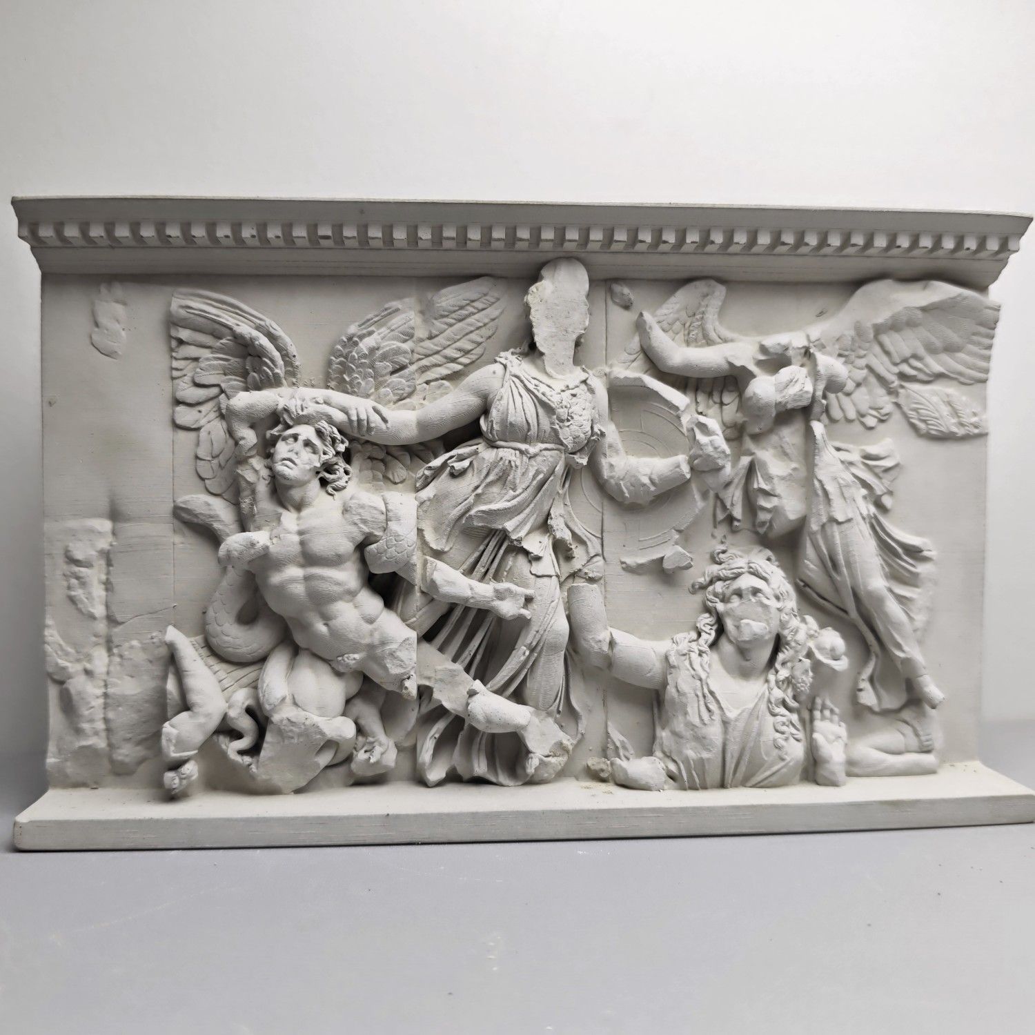 Vintage Things Collection - ซีเมนต์ศิลปะคลาสสิก Hellenistic Period Pergamon บรรเทาเครื่องประดับ Vintage