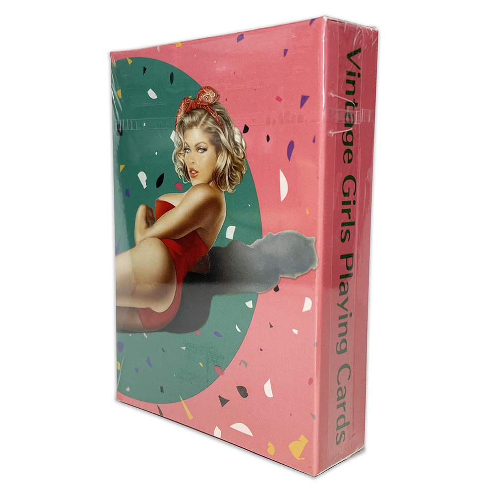 Vintage Game Collection - บิกินี่ผู้หญิงสวยเซ็กซี่อเมริกาแบบย้อนยุคไพ่โป๊กเกอร์สำหรับเด็กผู้หญิงน่ารักคอลเลกชันคลาสสิกย้อนยุควินเทจไพ่โป๊กเกอร์