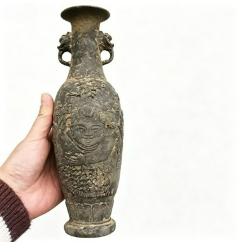 แจกันสะสมทองสัมฤทธิ์ แกะสลักลา - Collectible Vintage Tools บทวิจารณ์และราคา
