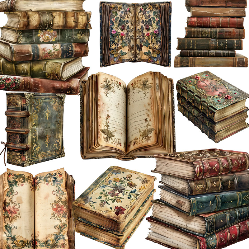 20 ชิ้น/แพ็คหนังสือวินเทจสติกเ - Vintage Collectible Books บทวิจารณ์และราคา