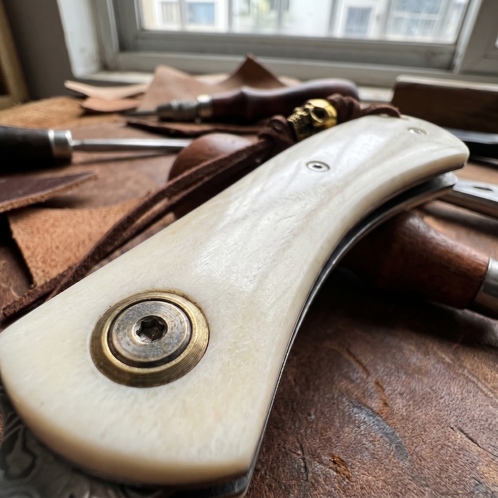 มีดพับเหล็กดามัสกัสโบราณขนาดเล - Vintage Collectible Pocket Knives บทวิจารณ์และราคา