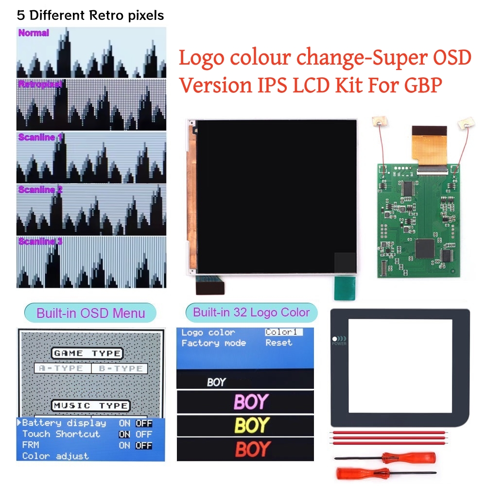 ชุดจอ LCD Q5 พร้อมไฟพื้นหลัง I - Vintage Game Collection บทวิจารณ์และราคา