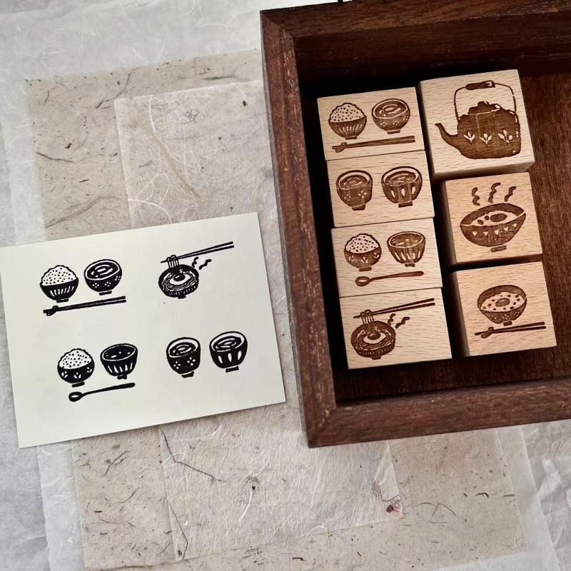 ตราประทับไม้ลายชุดน้ำชาโบราณ ส - Vintage Collectible Stamps บทวิจารณ์และราคา