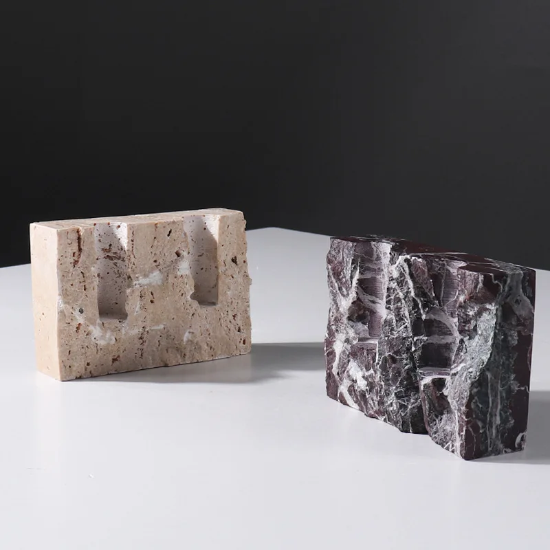 เชิงเทียนหินอ่อนธรรมชาติสไตล์ว - Vintage Collectible Marbles บทวิจารณ์และราคา