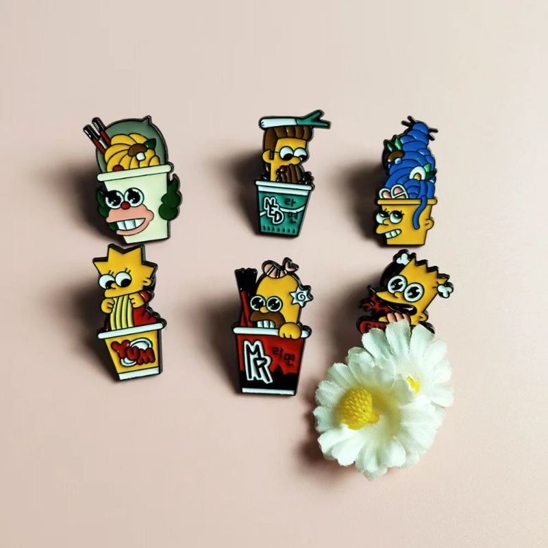 ชุด 6 ชิ้น เข็มกลัดโลหะลายการ์ - Vintage Items บทวิจารณ์และราคา