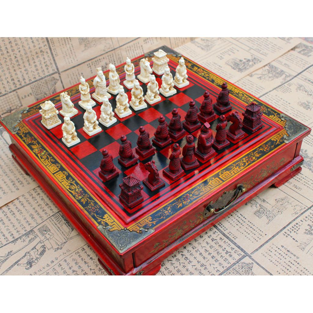 ชุดหมากรุกจีนเรซิ่นหรูหราสไตล์ - Vintage Collectible Board Games บทวิจารณ์และราคา