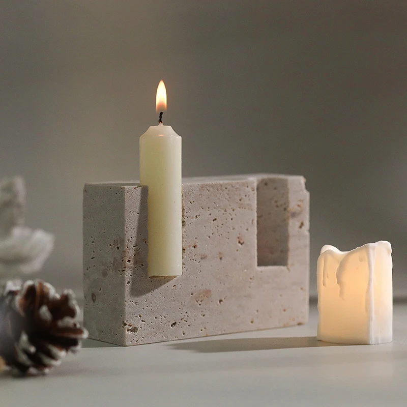 เชิงเทียนหินอ่อน 2 รู แบบวินเท - Vintage Collectible Marbles บทวิจารณ์และราคา