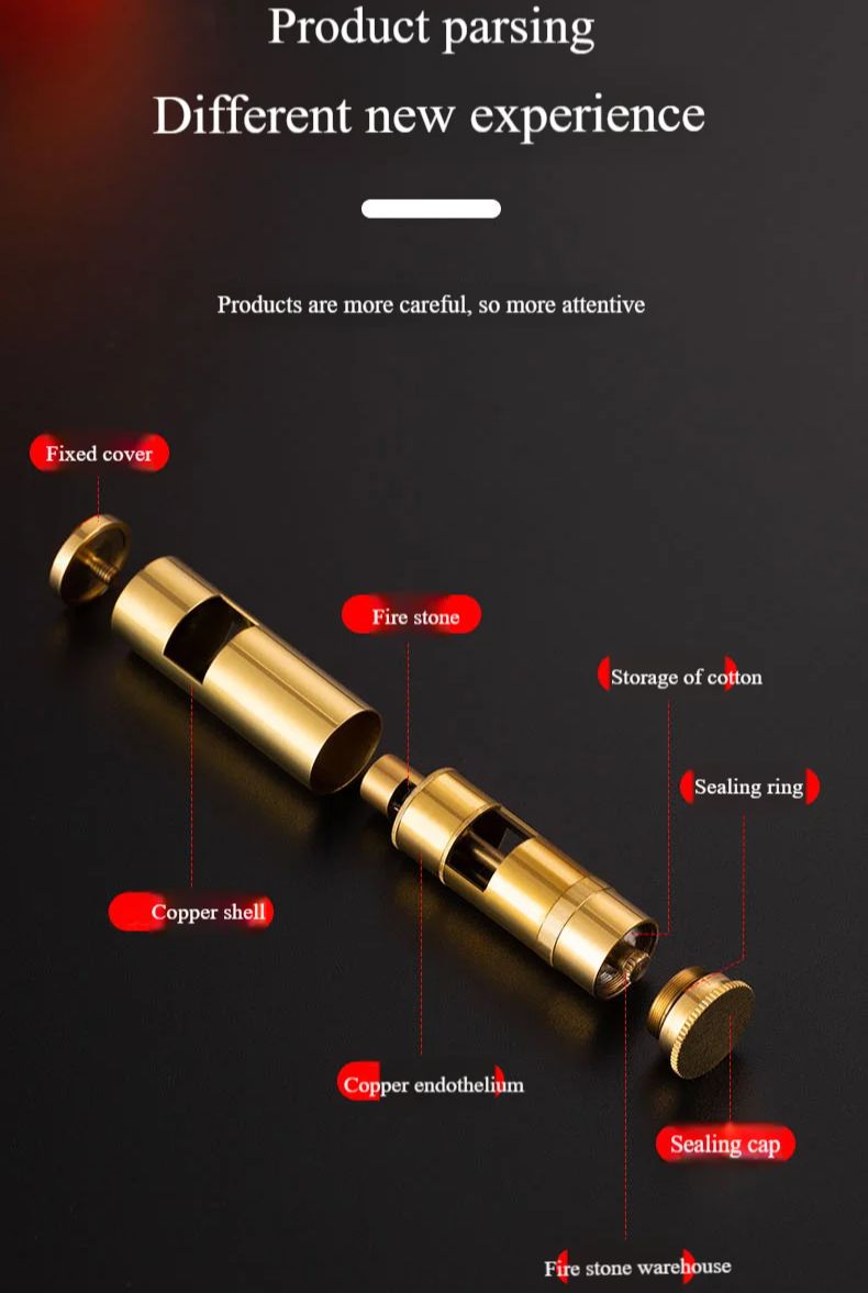 ไฟแช็คทรงกระบอกทองเหลืองวินเทจ - Collectible Vintage Tools บทวิจารณ์และราคา