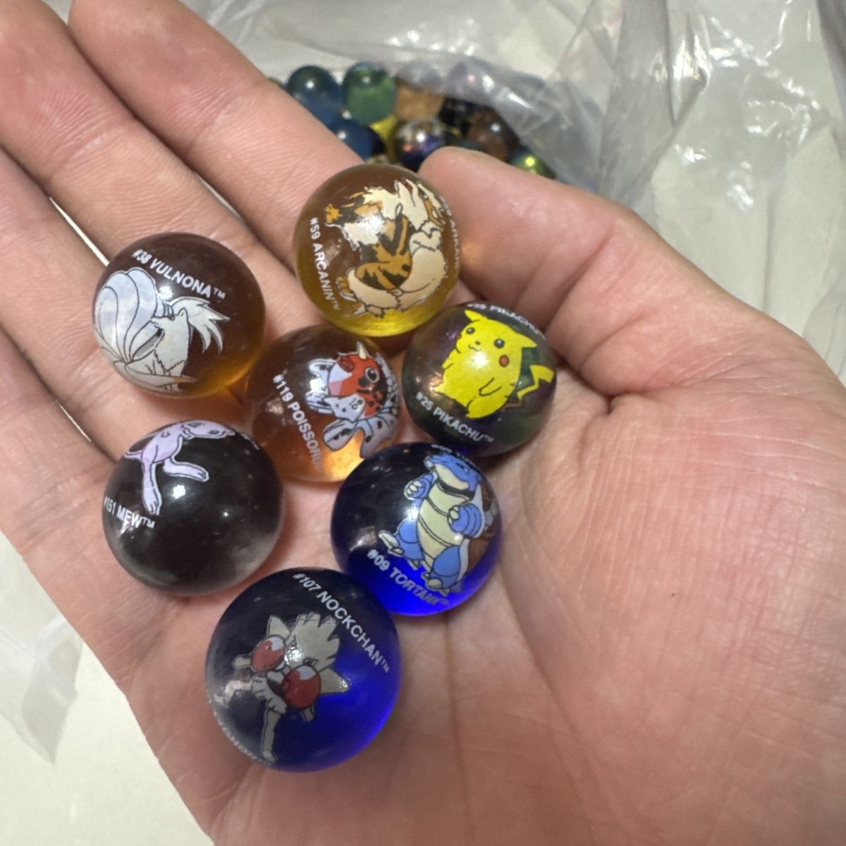 สินค้าลิขสิทธิ์แท้ของโปเกมอน,  - Vintage Collectible Marbles บทวิจารณ์และราคา