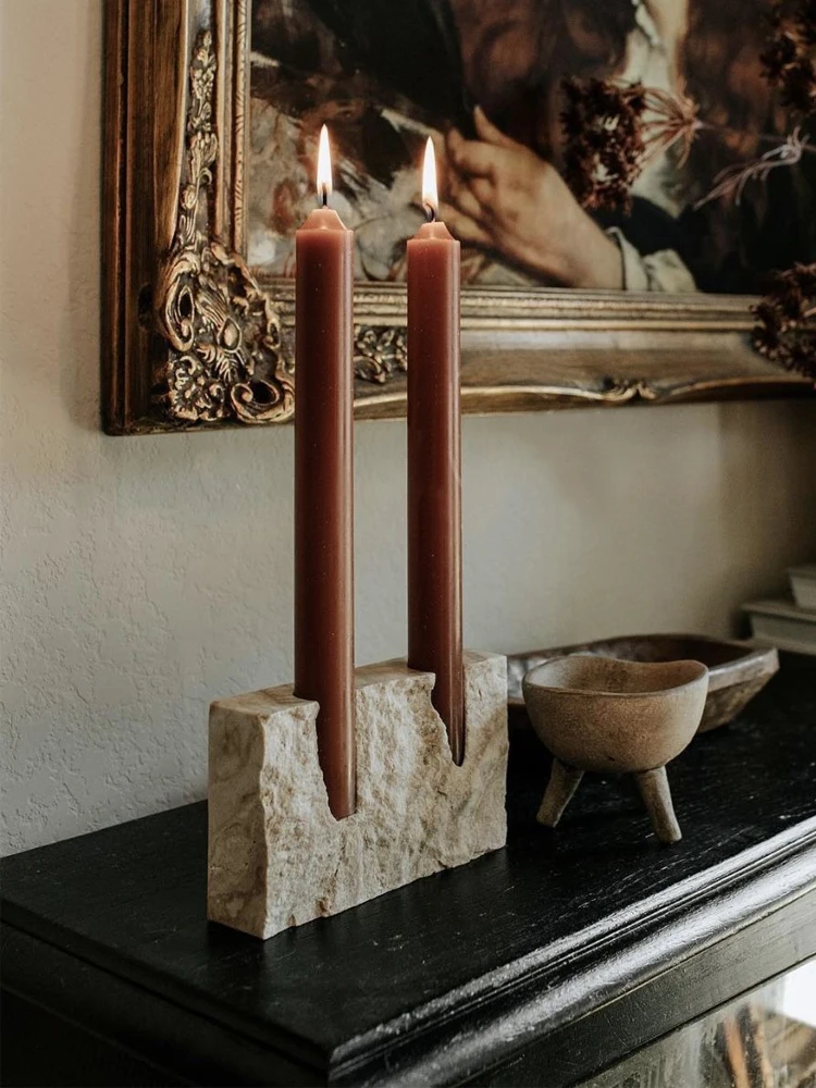 เชิงเทียนหินอ่อน 2 รู สำหรับงา - Vintage Collectible Marbles บทวิจารณ์และราคา