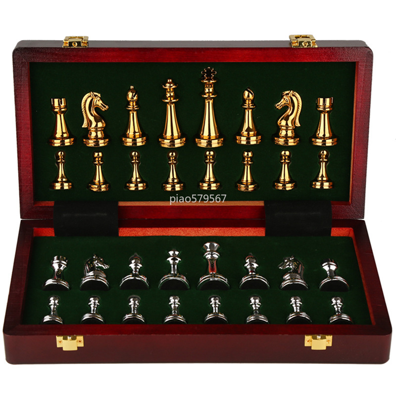 ชุดหมากรุกไม้หรูหรา ชิ้นส่วนโล - Vintage Collectible Board Games บทวิจารณ์และราคา