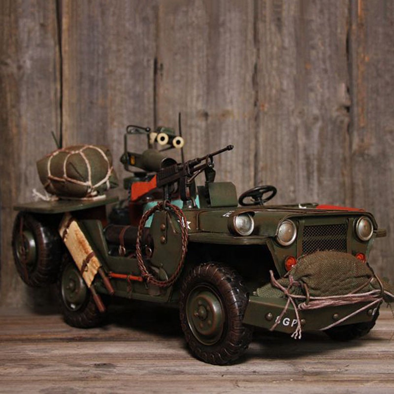 โมเดลยานพาหนะทหารเหล็กทำมือสไต - Collectible Vintage Tools บทวิจารณ์และราคา